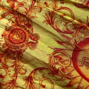VERSACE baroque print cotton shirt