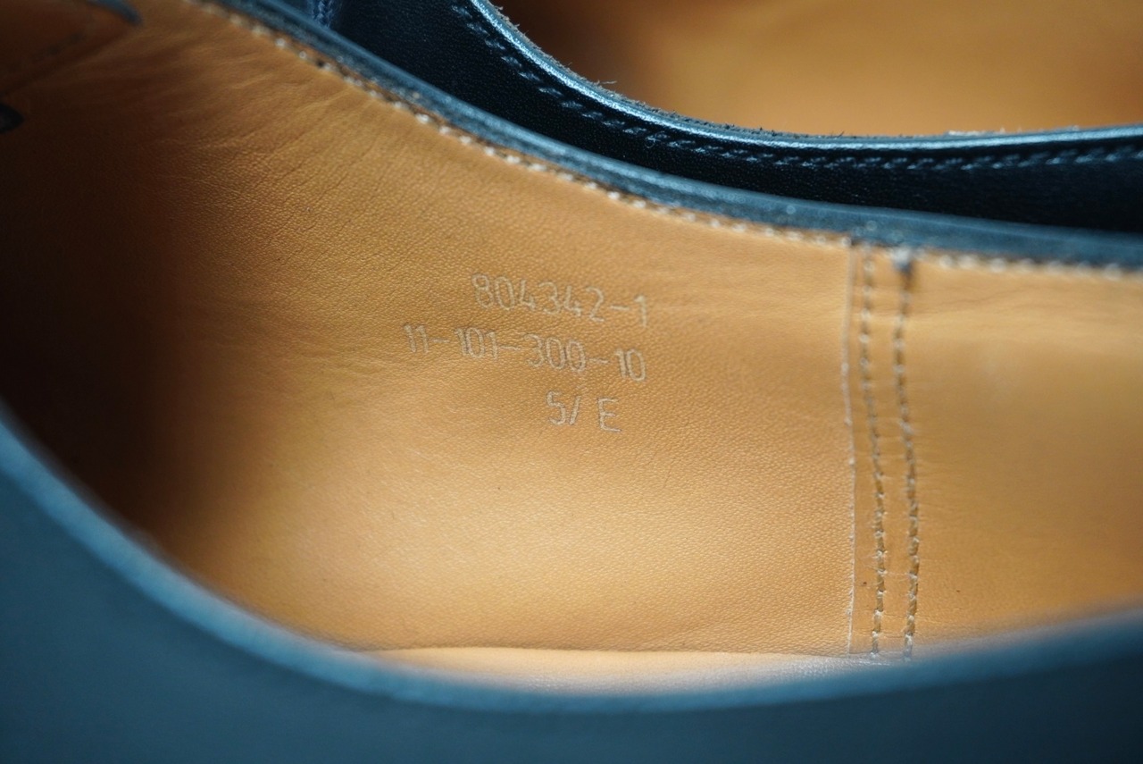 【J.M. WESTON】#300 Cap toe oxford shoes Black  5h E (Second Hand)