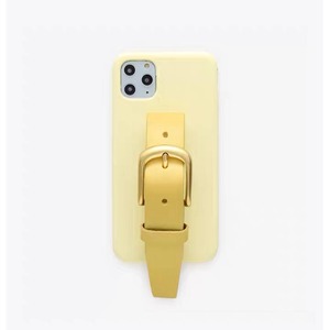 レザーベルトiPhoneケース[YELLOW]／21AWG630