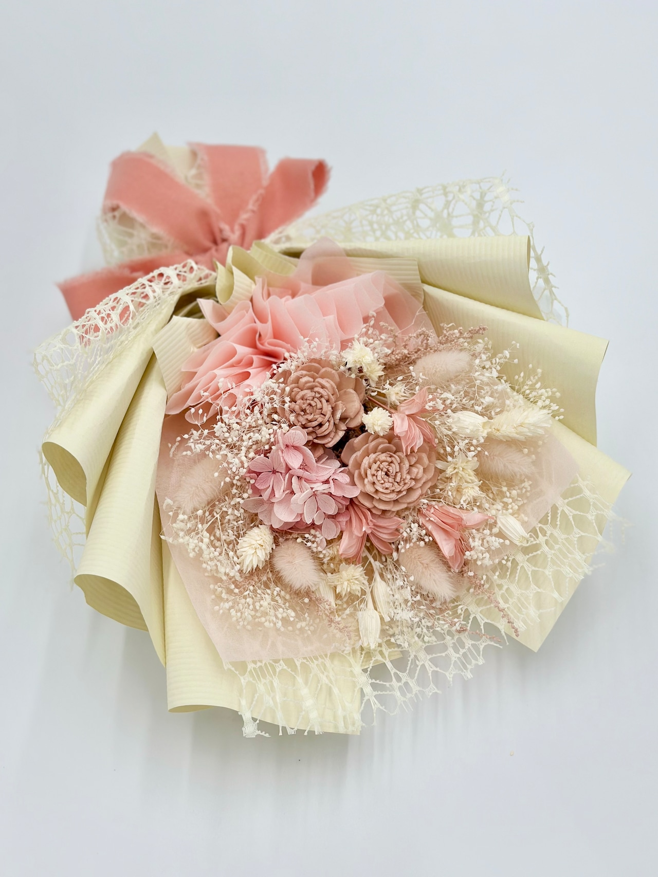 ドライフラワー花束(桜色) □Sサイズ 【定番商品】 画像1