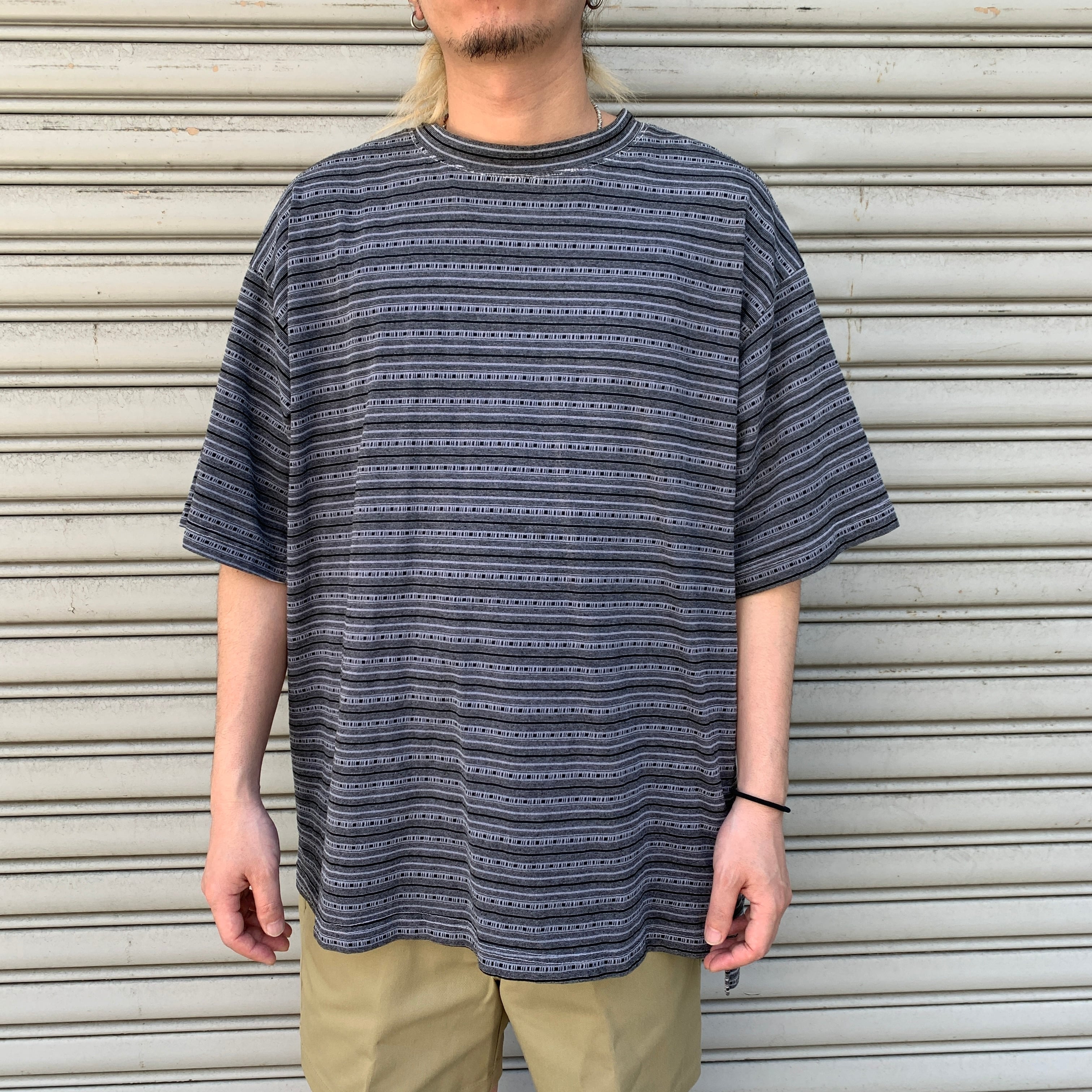 90s GRAMICCI USA製 ジャガードボーダーTシャツ XL | 古着屋 Uan