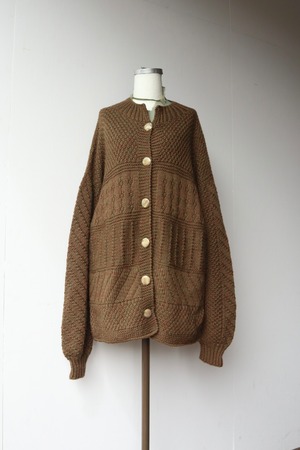 almond knit cardigan