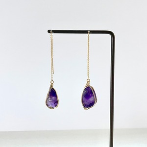 アメシスト　イヤリング　Amethyst earring 3