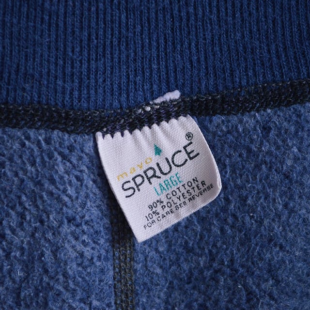 60s 70s SPRUCE(スプルース) 90%コットン リブ長スウェット 60s 70s SPRUCE(スプルース) 90%コットン リブ長スウェット