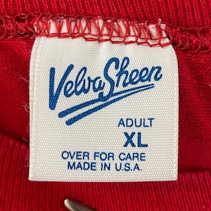 【Velva Sheen】80s 90s USA製 Tシャツ スクール 両面プリント バックプリント XL ビンテージ us古着