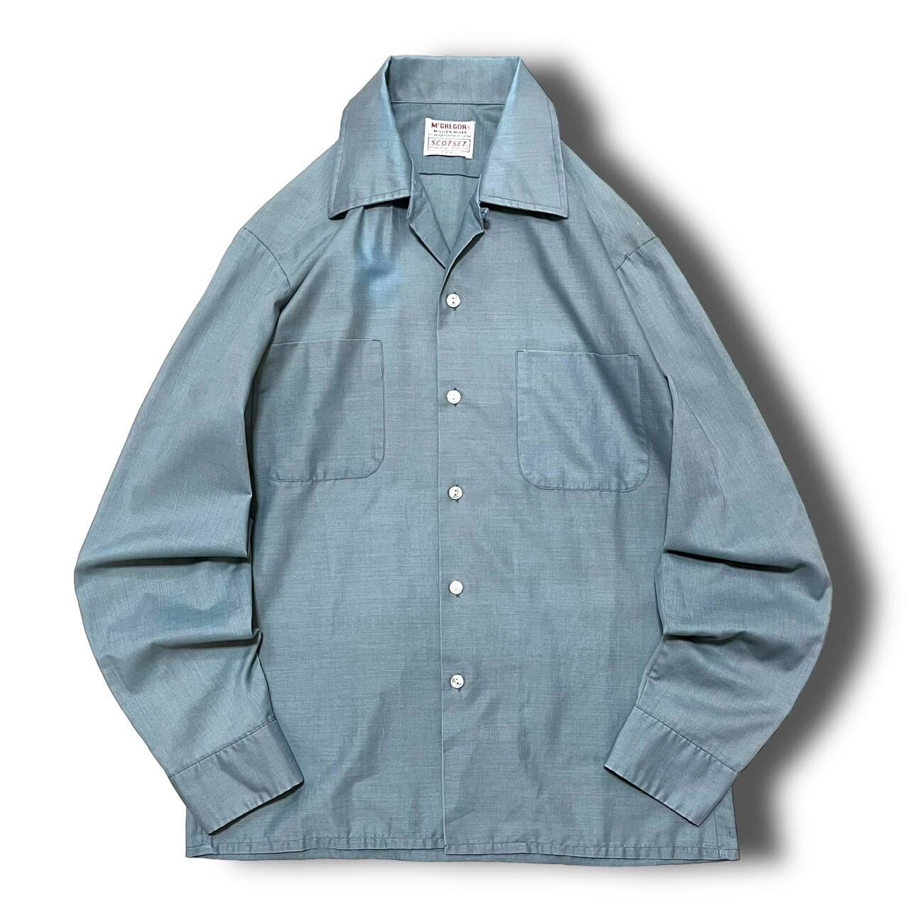 【McGregor】1960's オープンカラーボックスシャツ