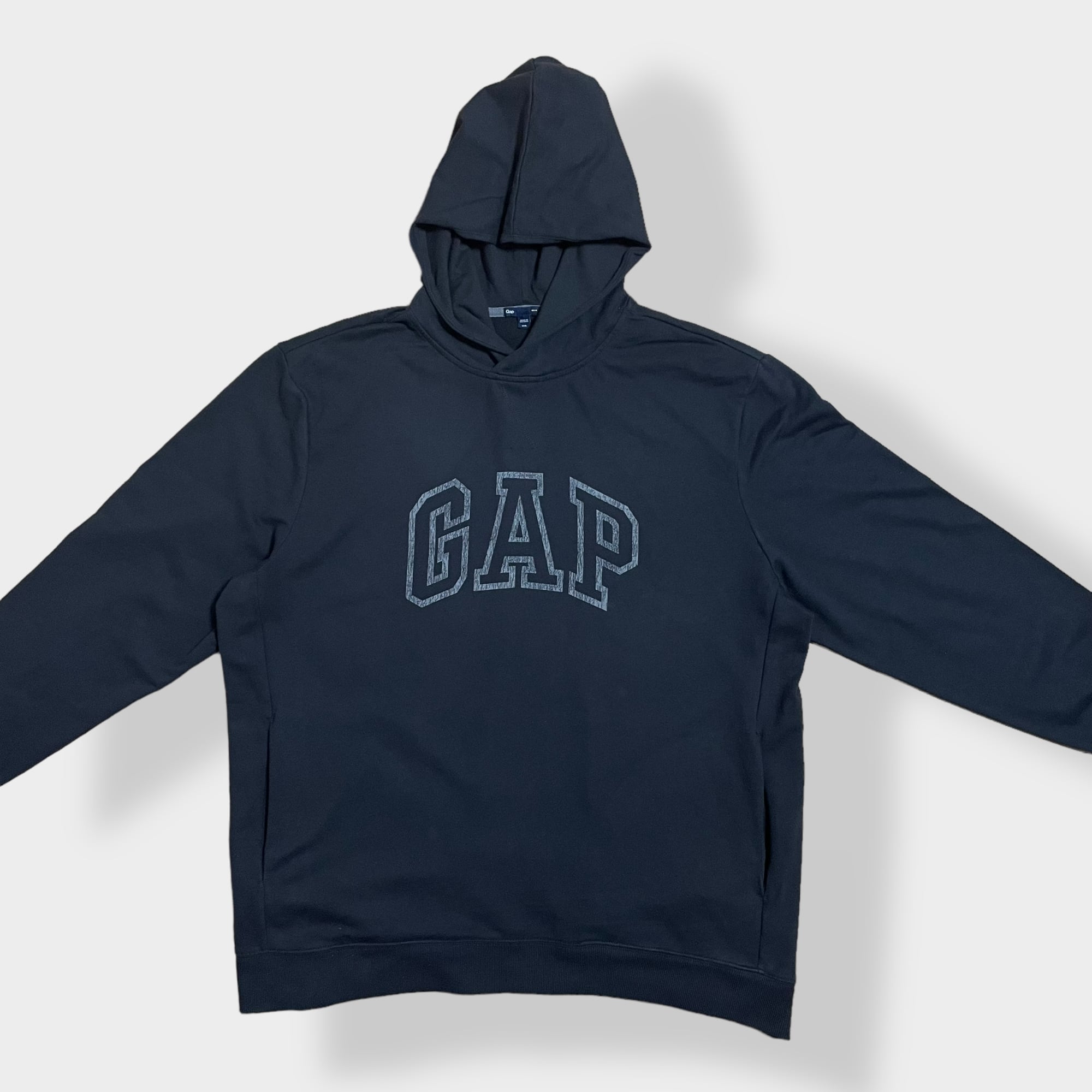 【GAP】ギャップ プルオーバーフーディ アーチロゴ デカロゴ ネイビー