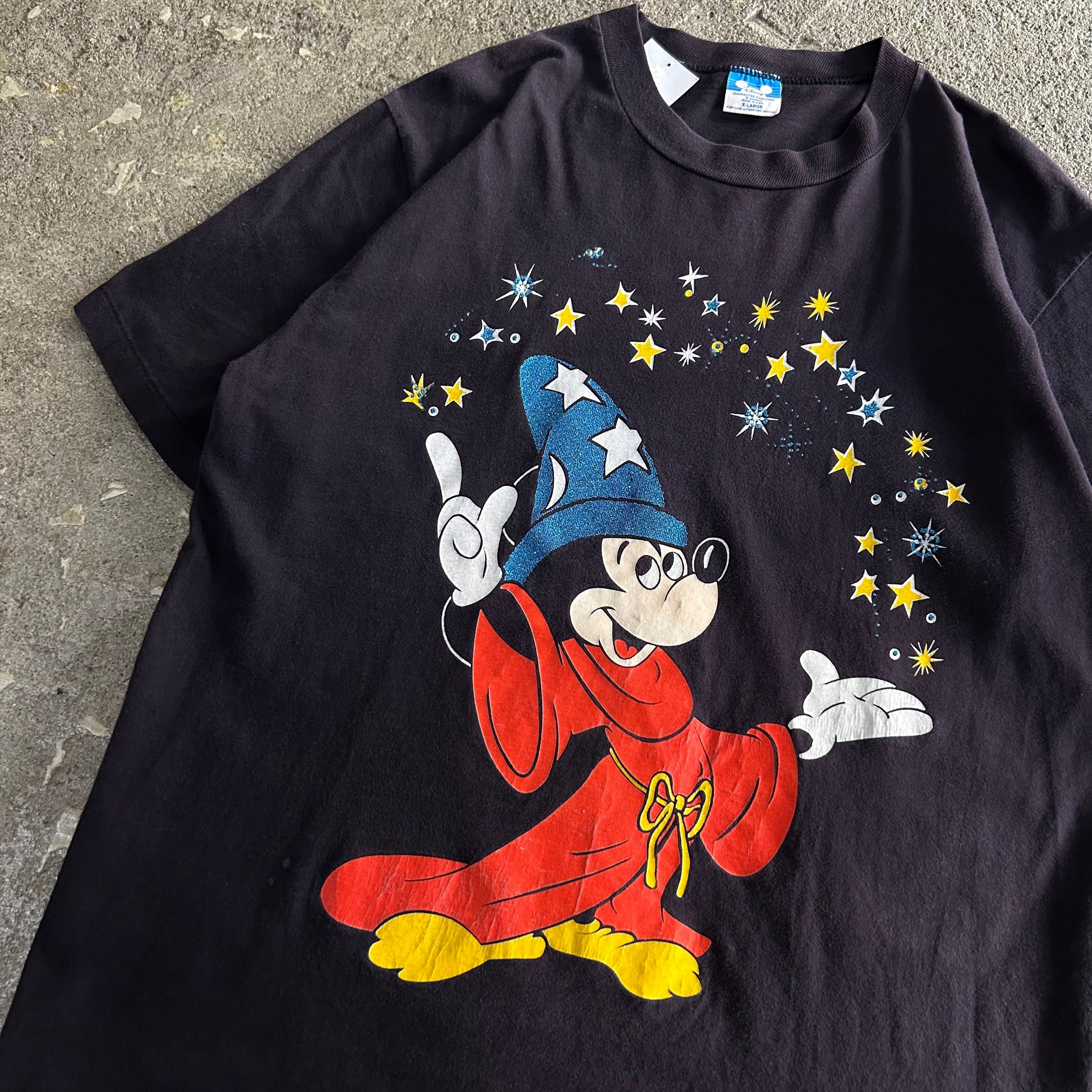トップス 80s OLD DISNEY Fantasia vintage Tee 80s Mickey 