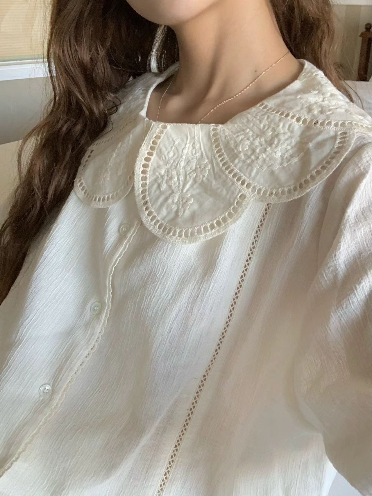 (予約) LIFFEY / Petal collar blouse 1color　