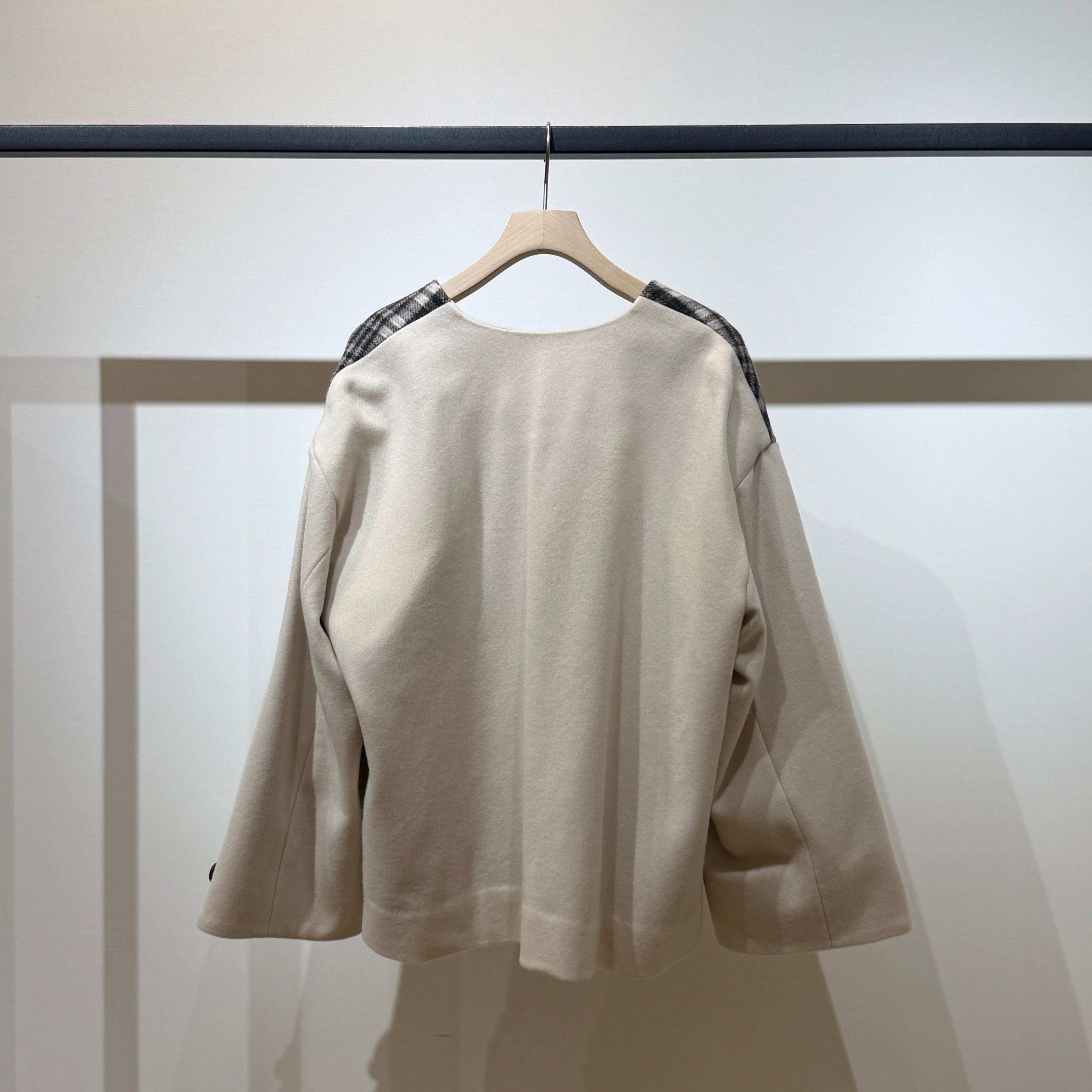 限定店舗】ランダムチェックウールショートジャケット | トワミー