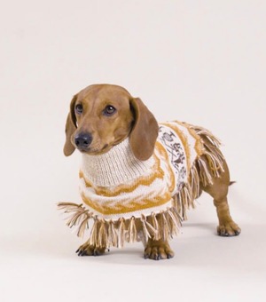 Llama Natural Alpaca Dog Poncho XS/S