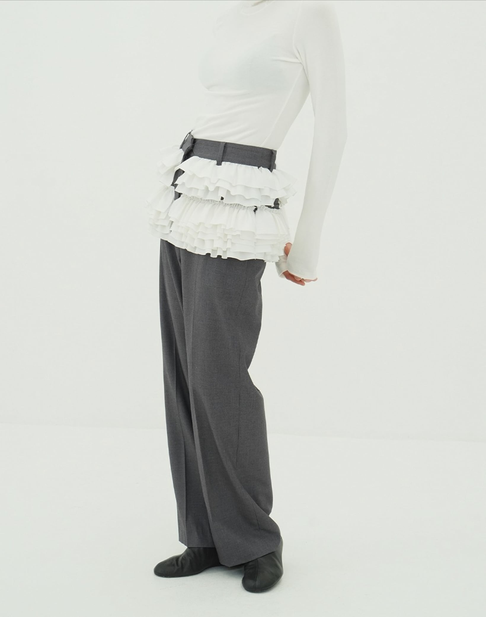 CLANE WAIST BELT DAD PANTS | FLICKA ASHIYA
