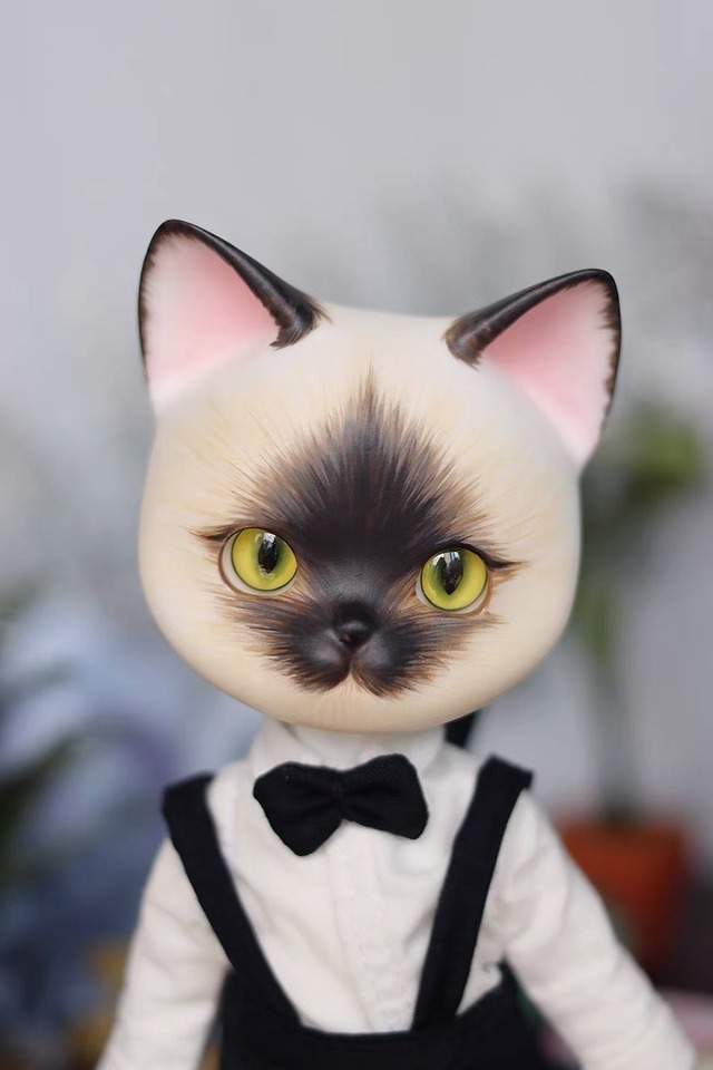 フルセット！14cm！PIPOSDOLL 猫 ねこ 正規品 ドール 球体関節人形 SD 
