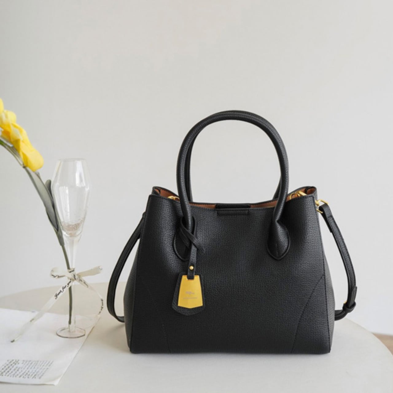 2WAYゴールドチャームミニマルトートバッグ ACC3488