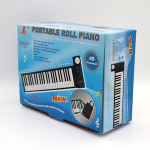 ワイエム企画・ロールピアノ・49鍵盤・子供用・キーボード・JC-888・No.200902-017・梱包サイズ80