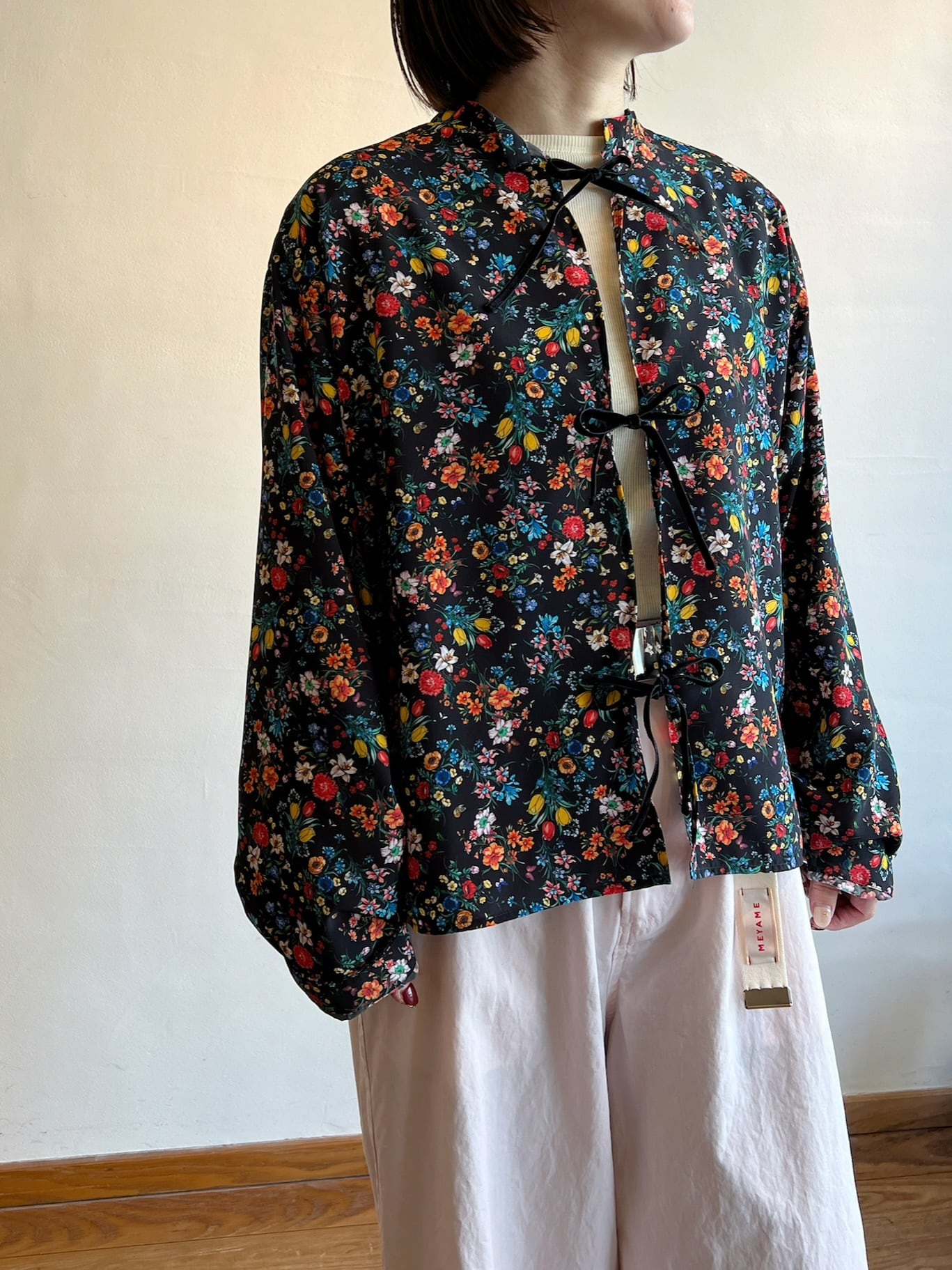 【未使用品】MEYAME BLOUSE JACKET (FLOWER) MEYAME / BLOUSE JACKET (FLOWER) | anouk