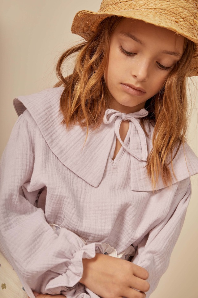 Elise Muslin Blouse - Mauve / MIPOUNET