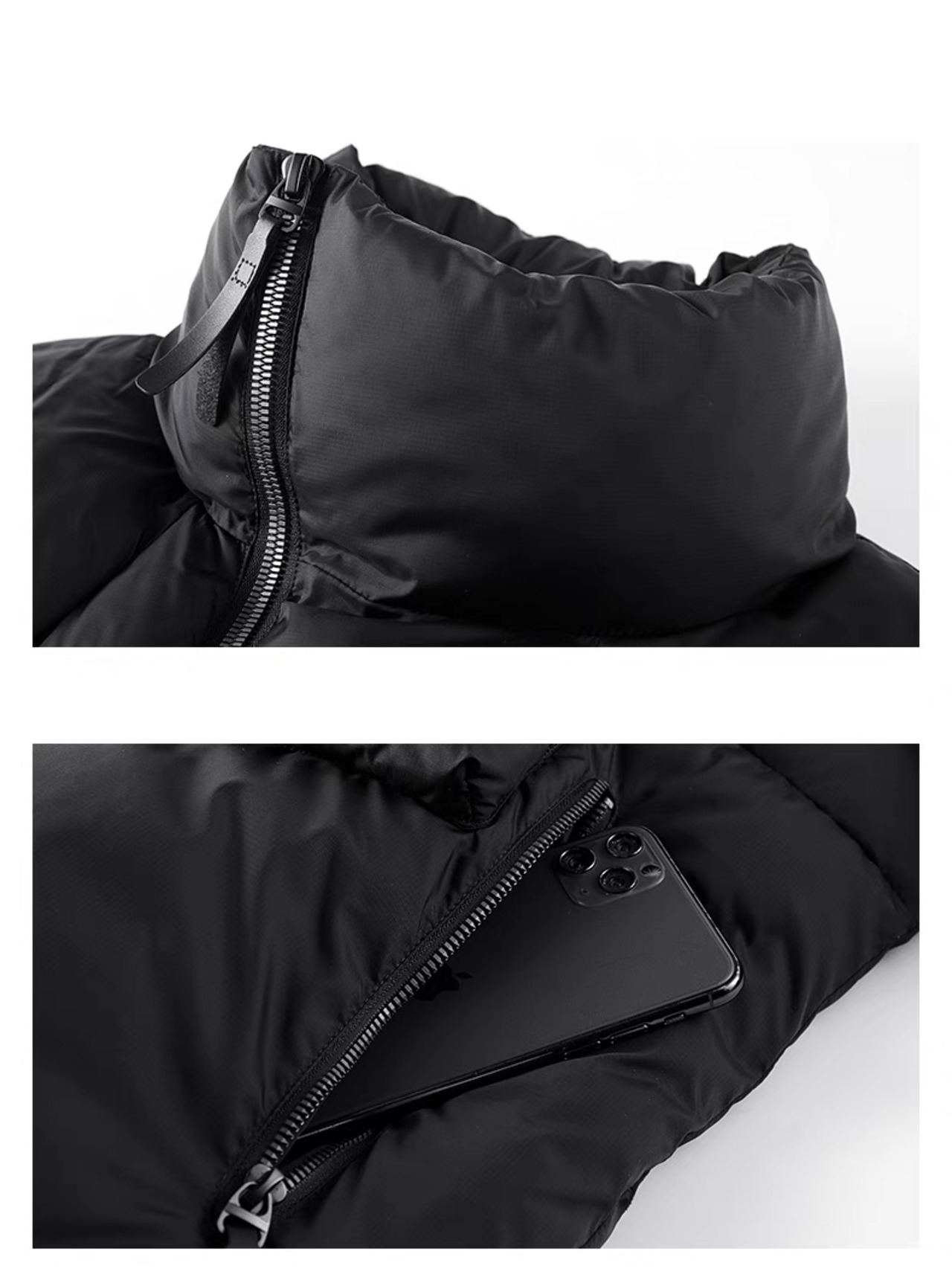 HOGEX ダイアゴナルジップダウンジャケット