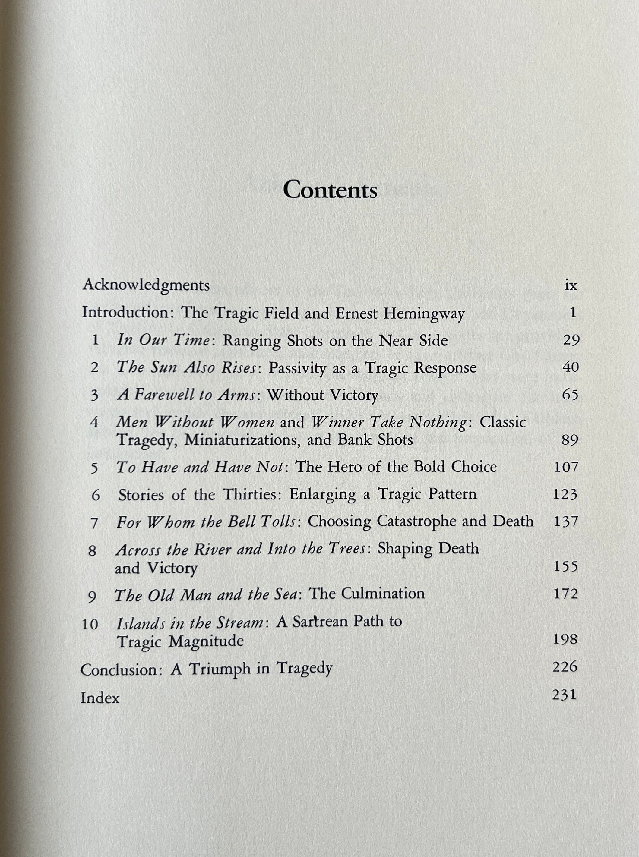 The Tragic Art of Ernest Hemingway / Wirt Williams / Louisiana State University Press
