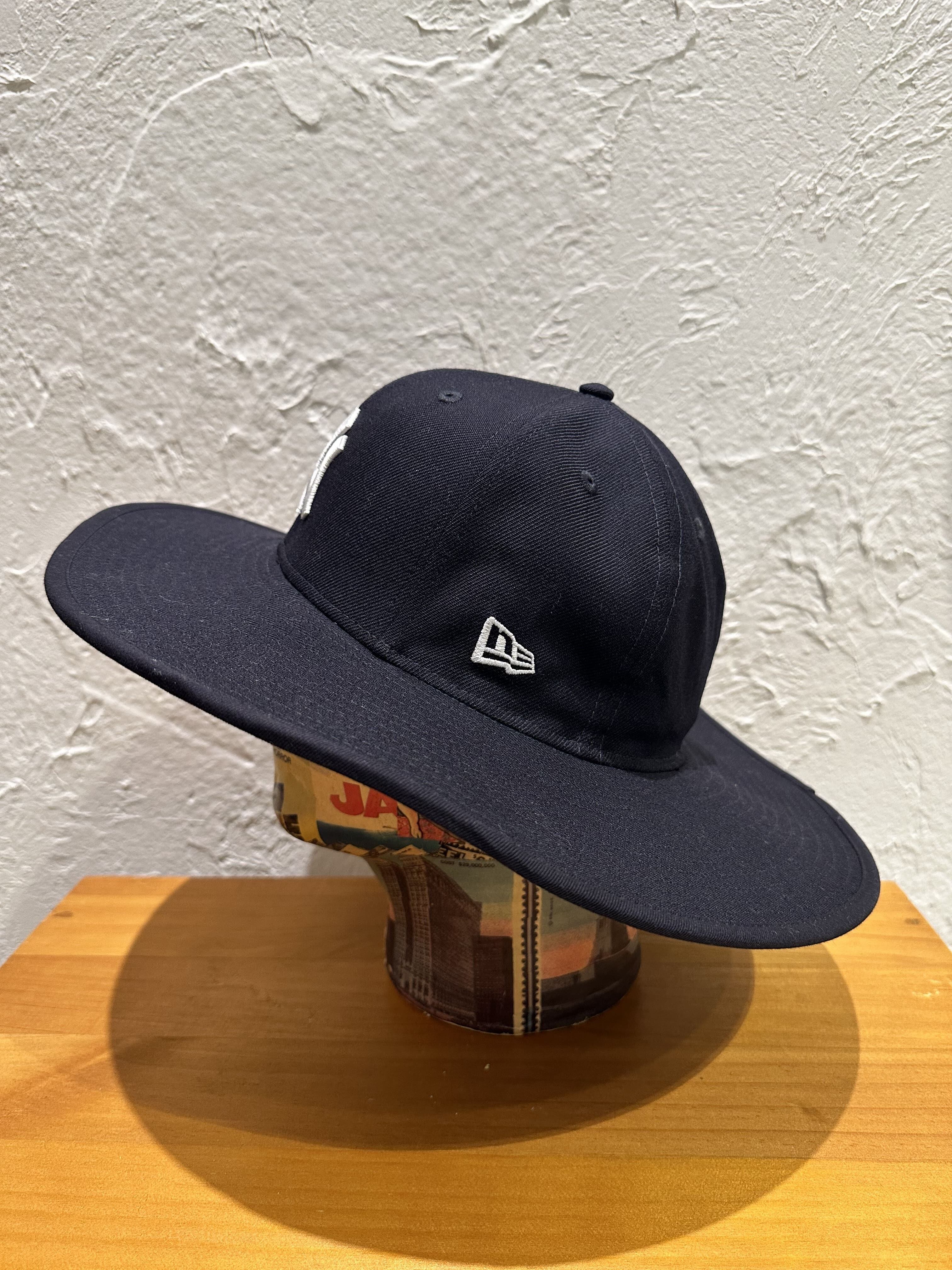 NEW ERA (ﾆｭｰｴﾗ) - FITTED LONG BRIM HAT NYY (ﾌｨｯﾃﾄﾞﾛﾝｸﾞﾌﾞﾘﾑ ﾊｯﾄ 