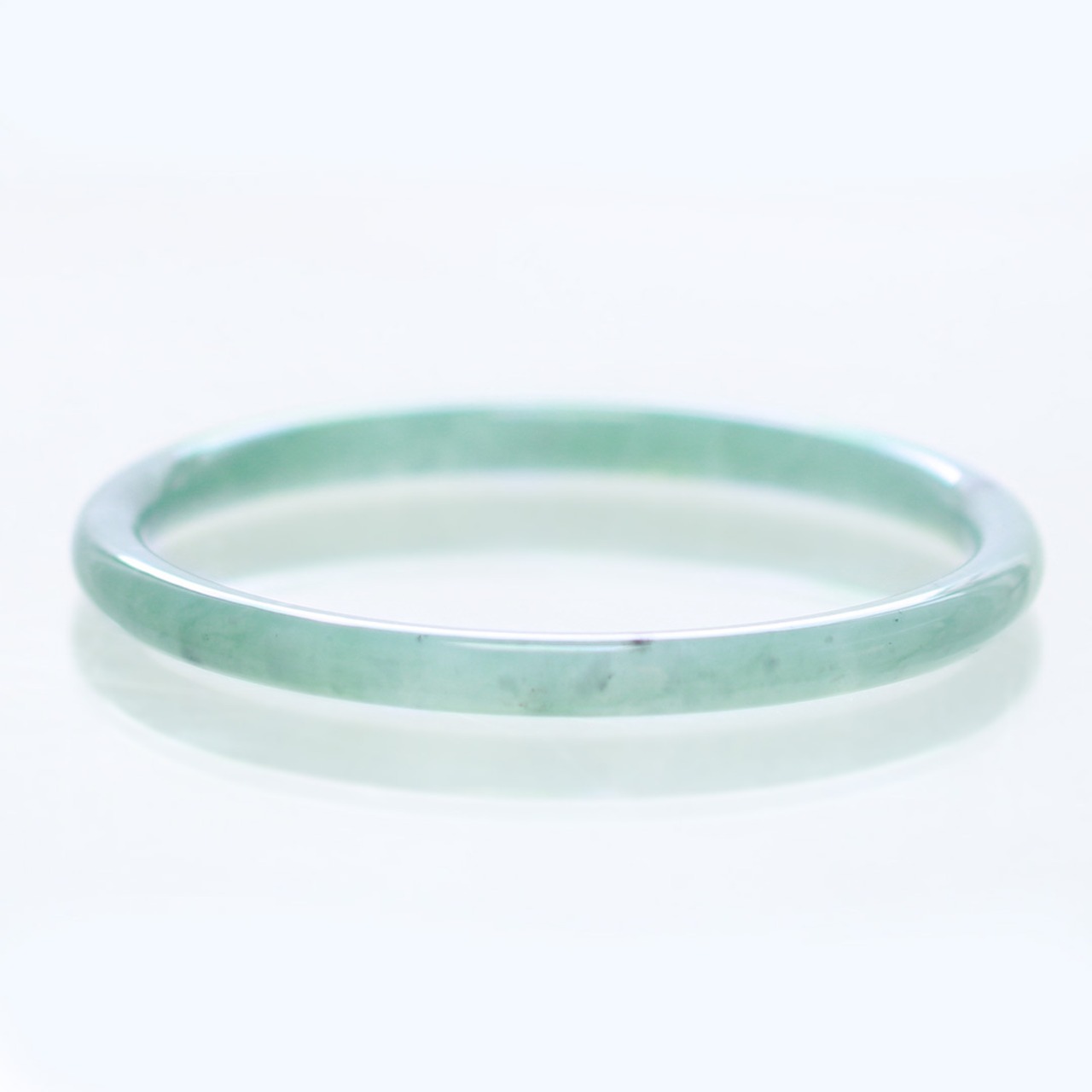 【内径 約58mm】princess/Guatemala 翡翠バングル A貨翡翠 jd_bg1399