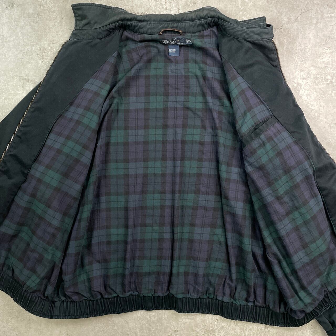 90s ポロバイラルフローレン　スイングトップ　ブラック　フェード　雰囲気◎ 90年代 Polo by Ralph Lauren ポロバイラルフローレン スイング