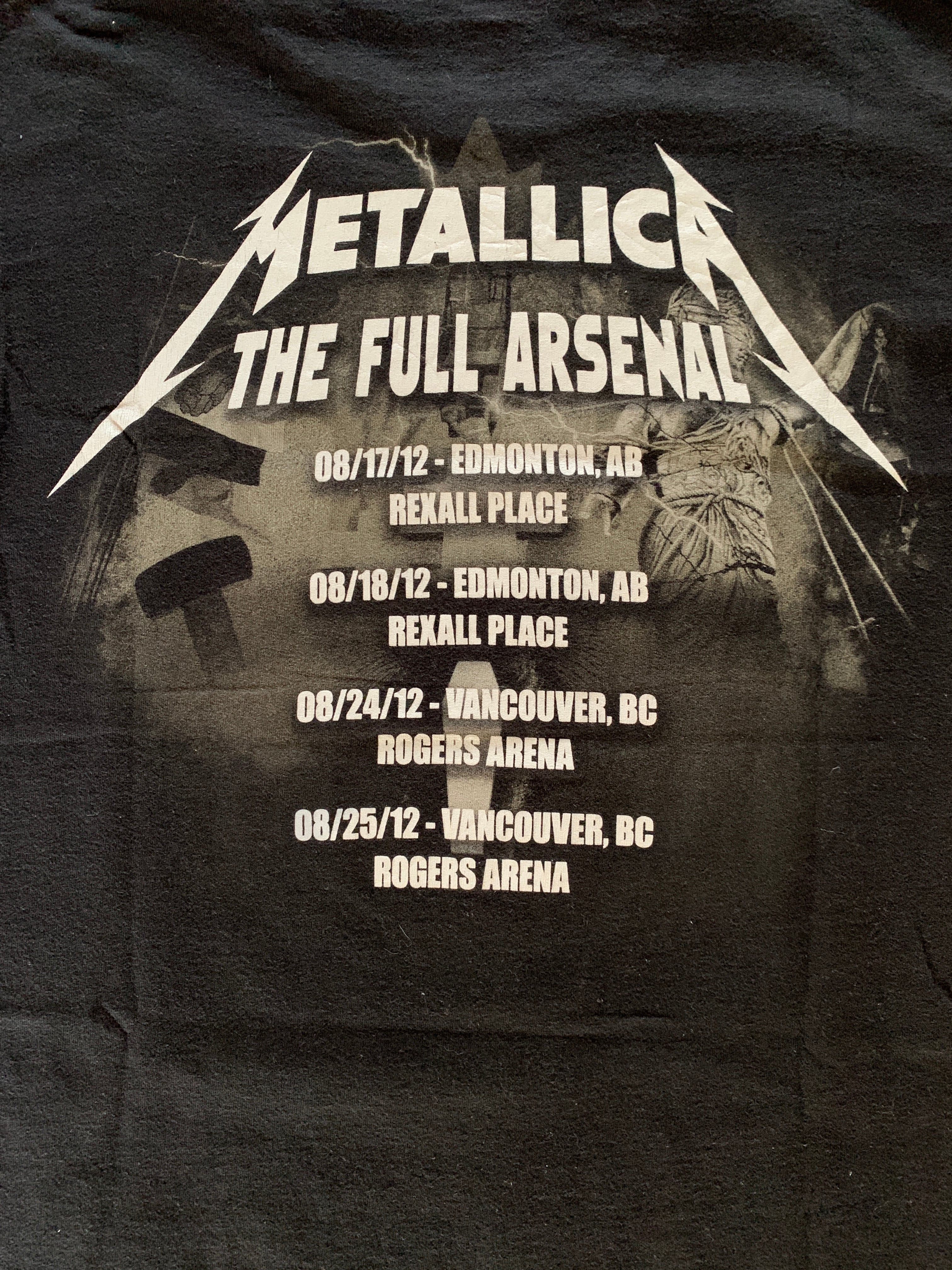 Hanes METALLICA "THE FULL ARSENAL" 両面プリント Tシャツ