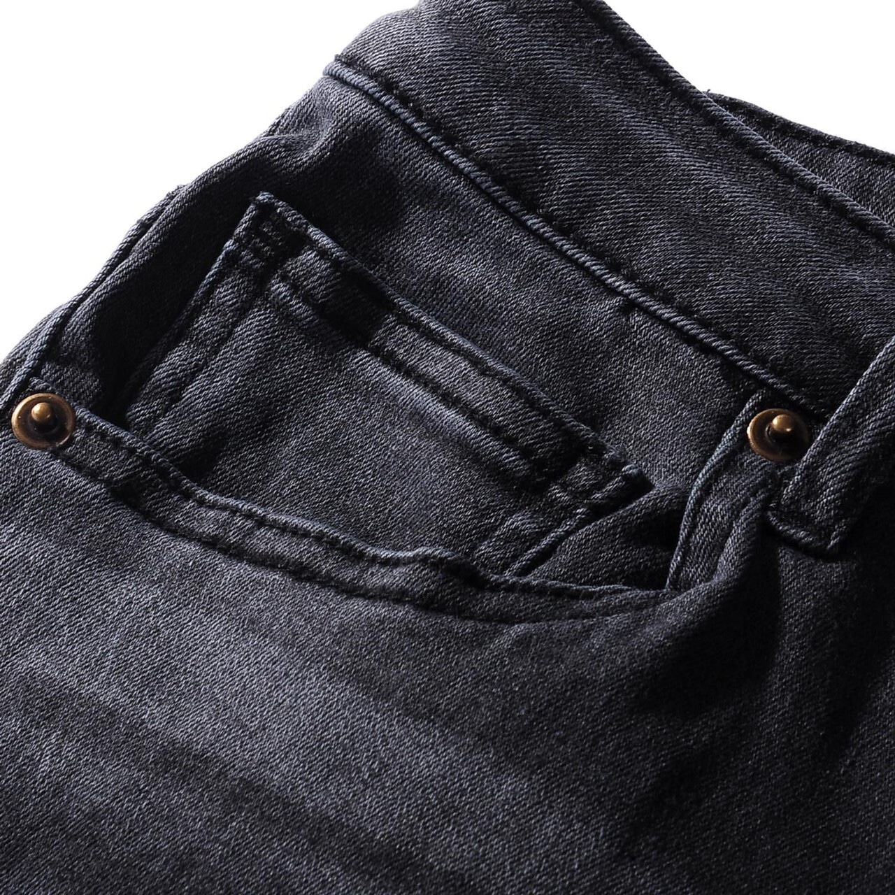 black skinny denim 【足首までフィットする】