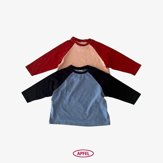 【取寄】APFEL｜フレンチラグランTシャツ｜秋服｜韓国子供服｜26/AT