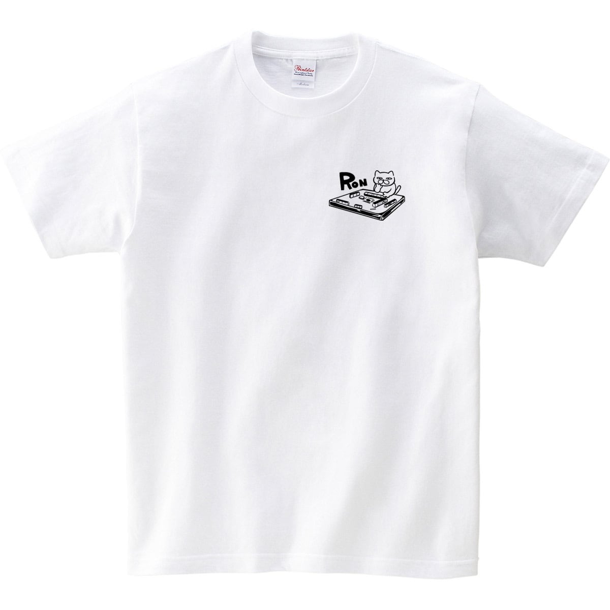 麻雀 マージャン 猫 ネコ Tシャツ cat44 猫服 ゆるキャラ ねこ 猫 服 ねこ柄 猫柄 手描き ギャンブル