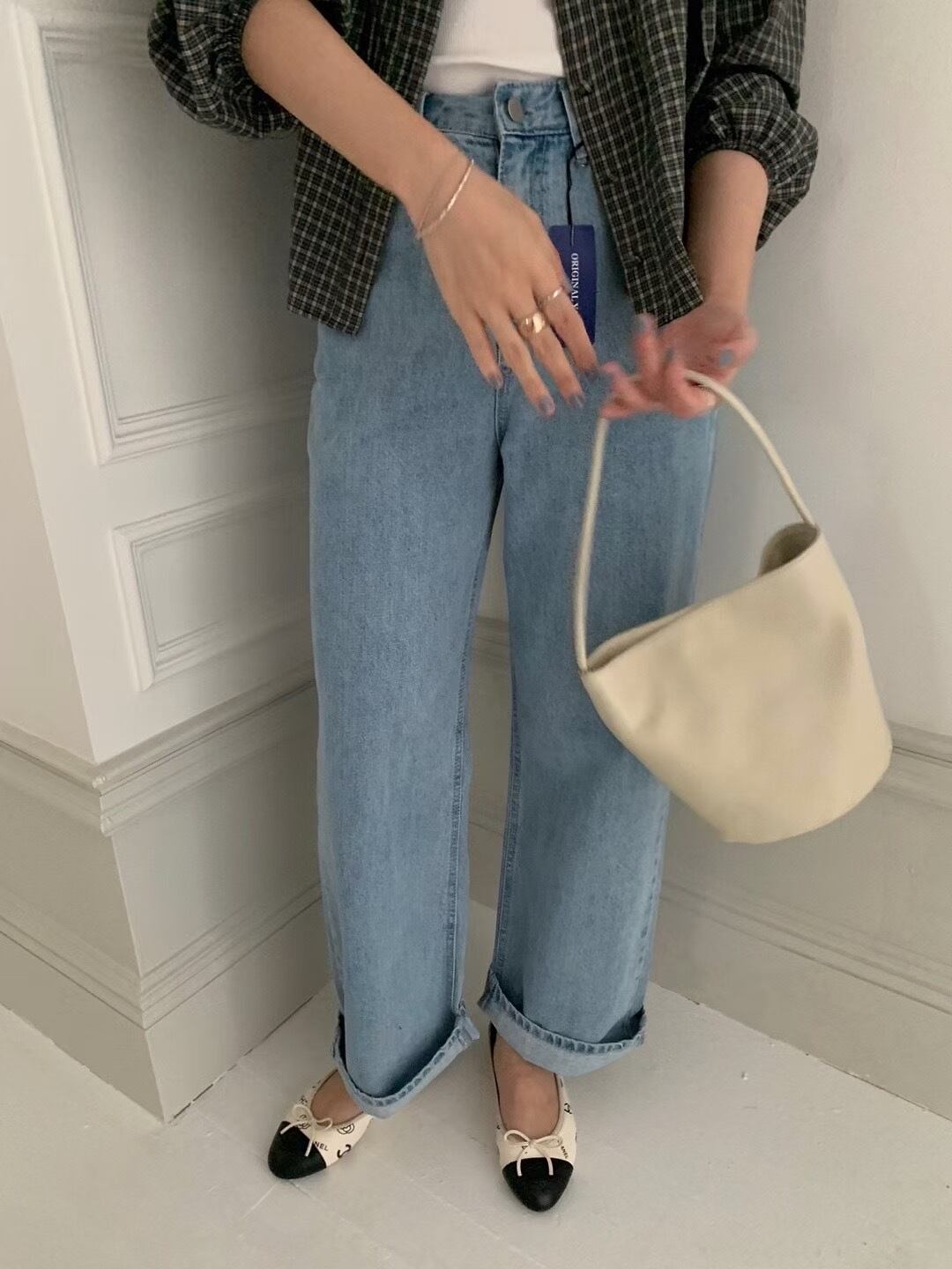 (即納)P.Y.T / Yarn wide denim