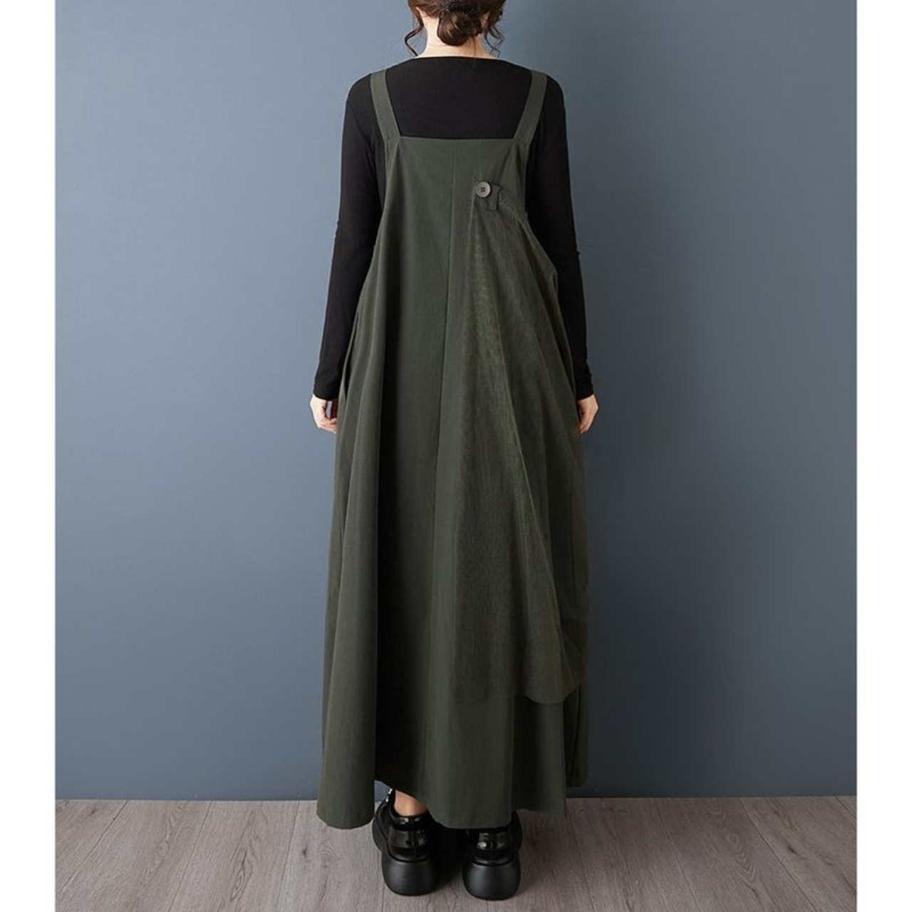 レイヤード チュール サスペンダースカート 00355