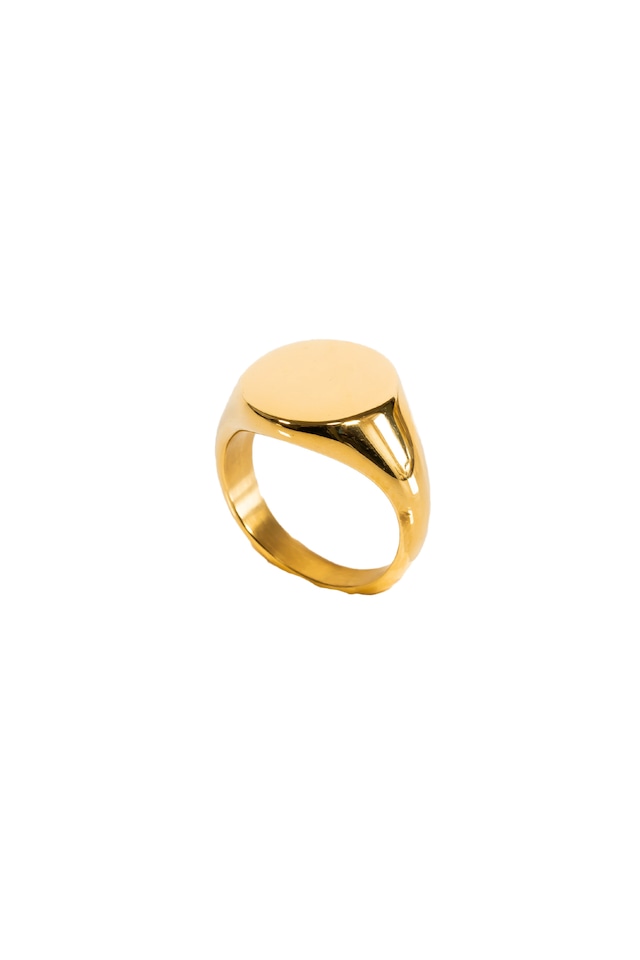 【circle signet ring】 / GOLD