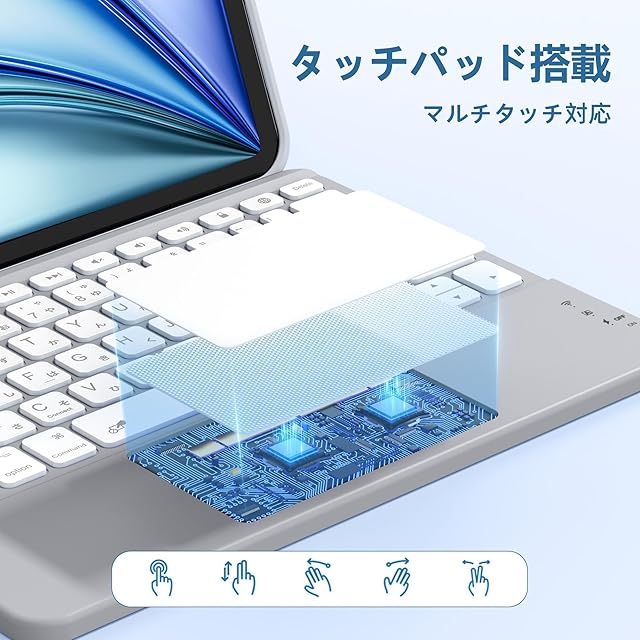 HETHOT ipad用 キーボード- 7色バックライト Bluetooth JIS日本語配列