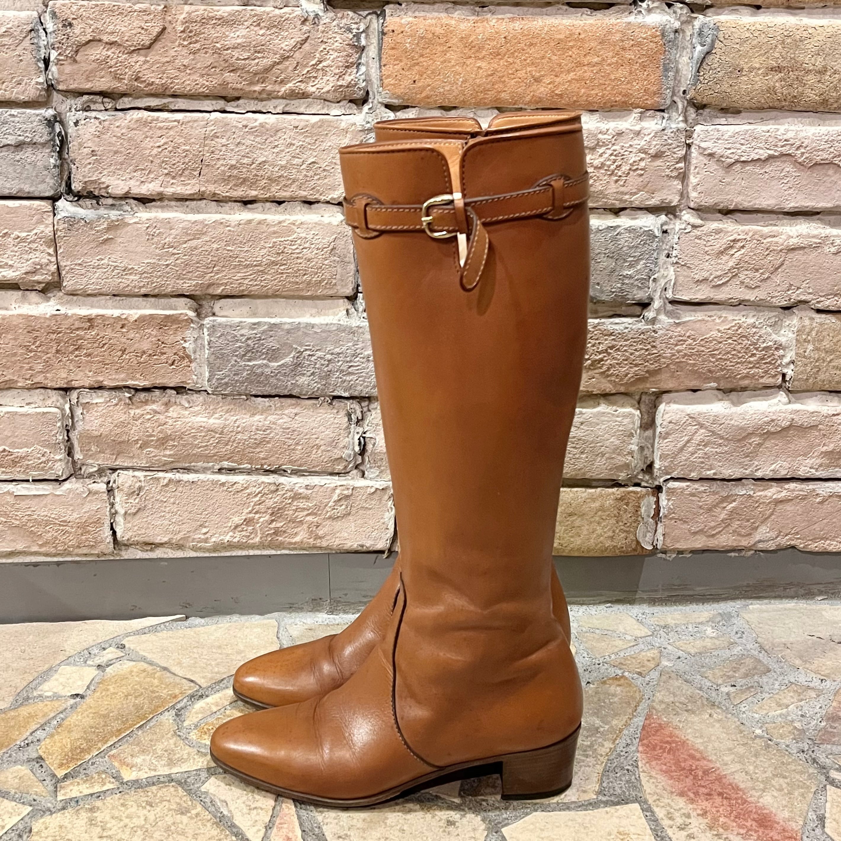 tanino crisci “camel long boots” size36 イタリア製 タニノ