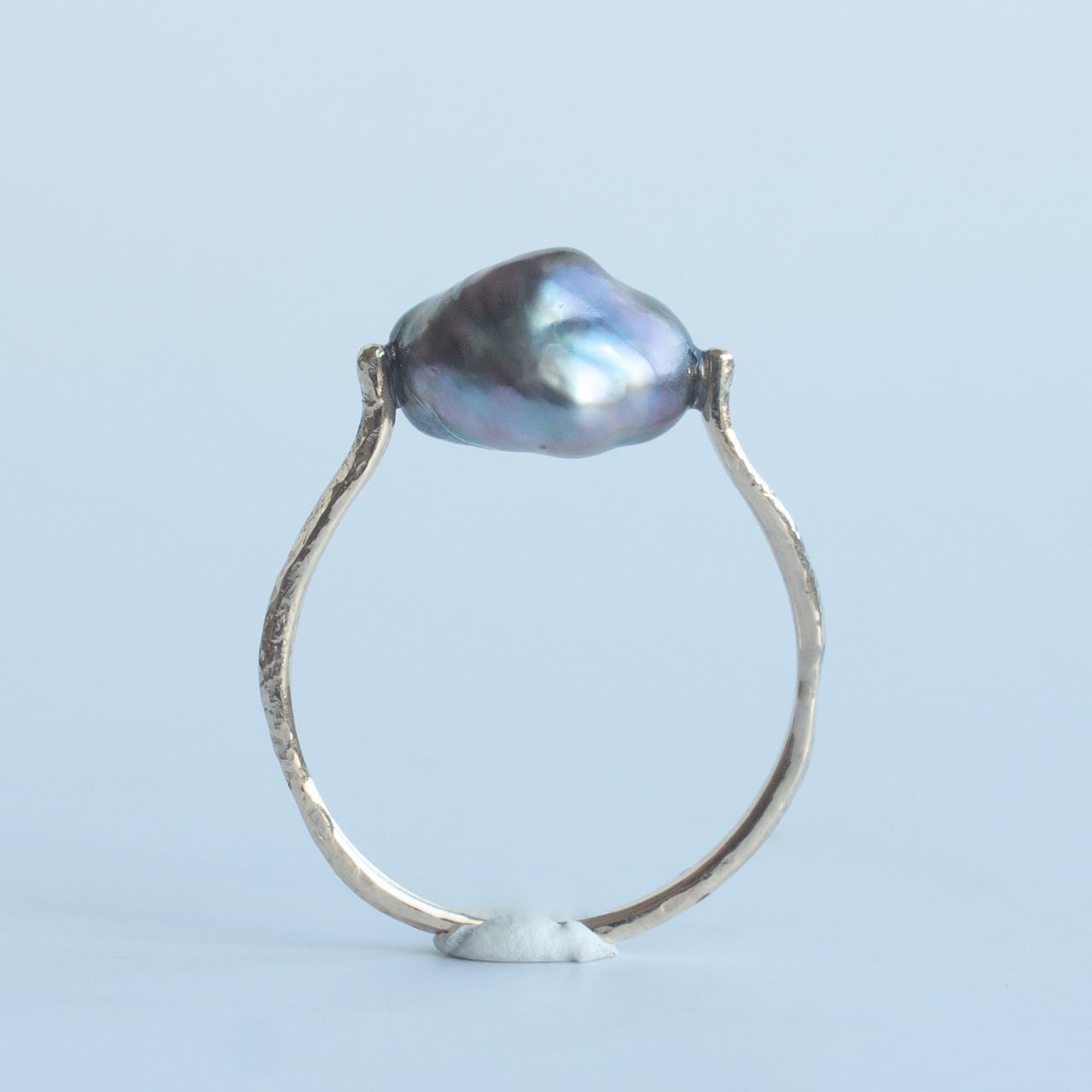 クラウドリング K10 黒蝶真珠 | Kumiko Taya jewelry