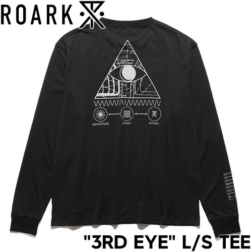 ROARK REVIVAL ロアーク リバイバル 3RD EYE 長袖Tシャツ ロンT メンズ レディース コットン100% RLTJ1150-BLK 日本代理店正規品L