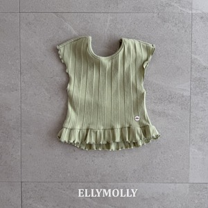 [ELLYMOLLY] Backmuse Frill Tee / [엘리몰리] 백뮤즈프릴티