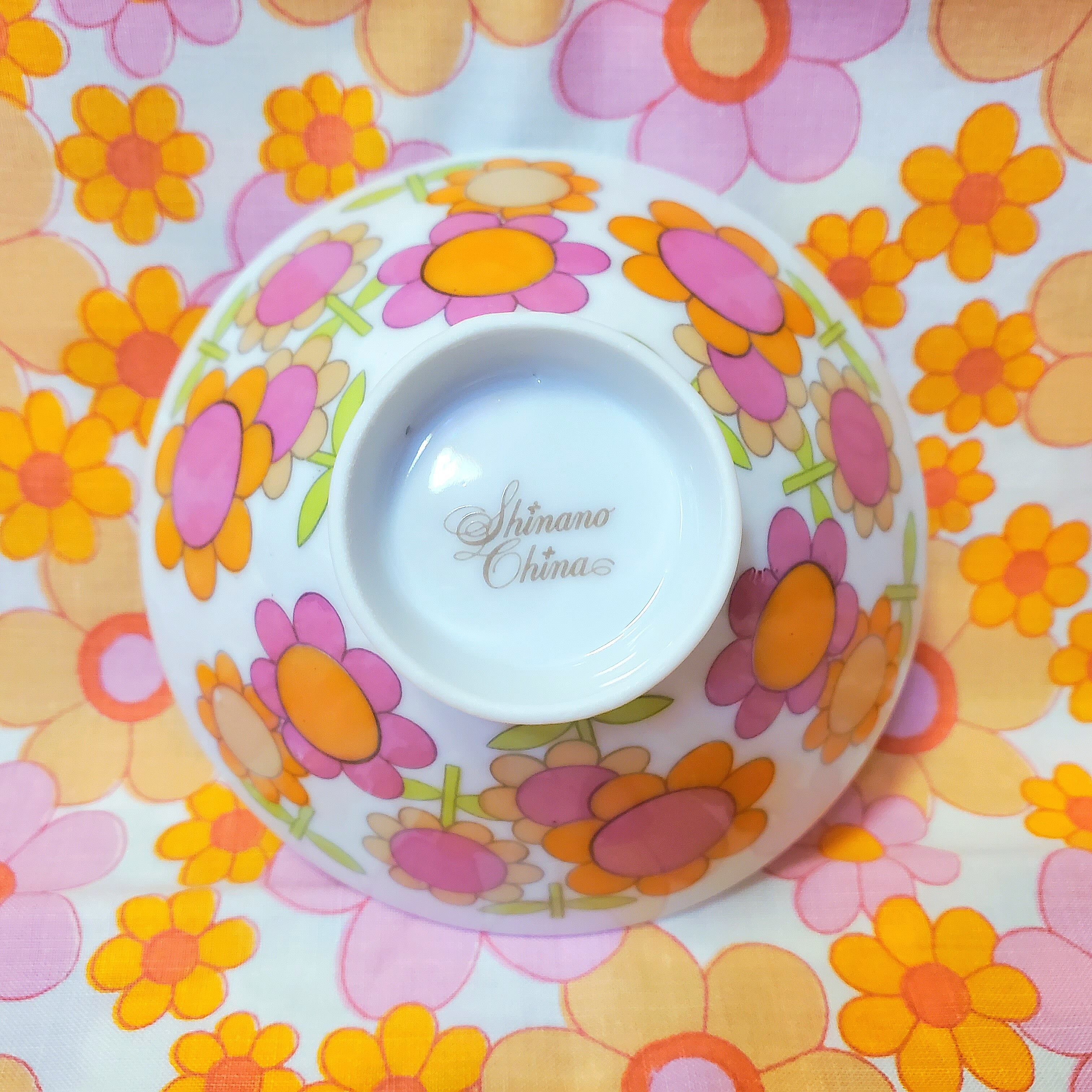 ❁レトロフラワーお茶碗（2種類）❁ 1P | レトロ雑貨屋いゆたこよ