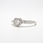 ハートシェイプ ダイヤモンドリング J / VS1 / pt900 / 0.308ct / DA 0.200ct