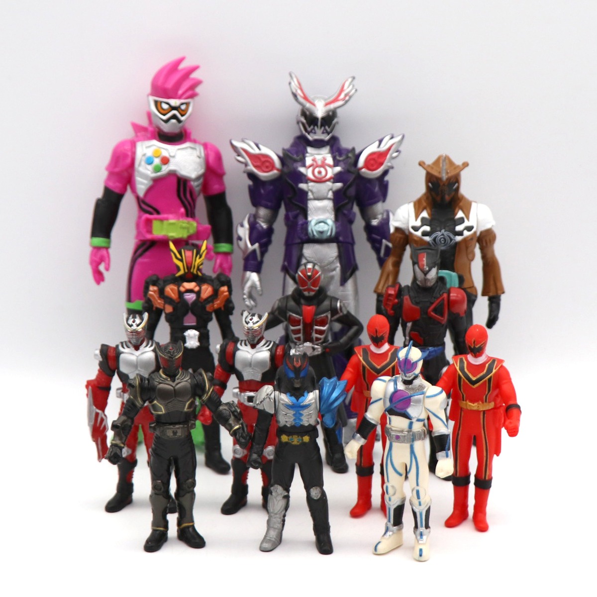 仮面ライダー・戦隊シリーズ・ソフビ人形まとめ売り・No.210608-46 