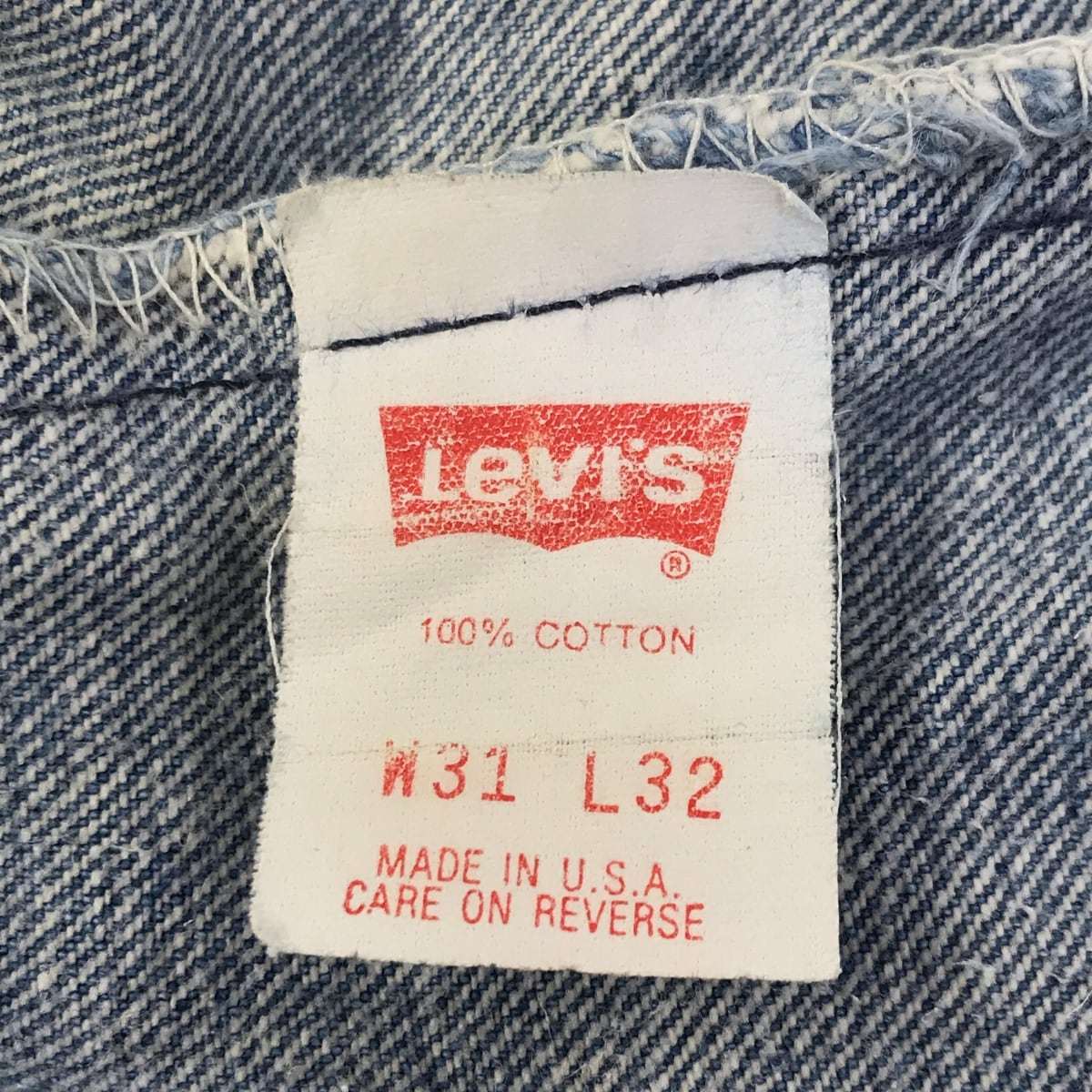 Levi's 501 リーバイス USA製 表記サイズW35 L32 LEVI'S リーバイス 90年代 USA製 501- 0000 刻印 520 ブルー W31 L32