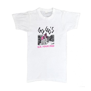 1980 GO-GO'S ゴーゴーズ 直筆サイン入り 公演チケット付き ヴィンテージTシャツ 【S相当】 @AAA1366