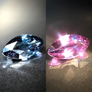 爽涼なブルーと甘やかなレッド 0.68ct 天然 ベキリーブルーガーネット（カラーチェンジガーネット）