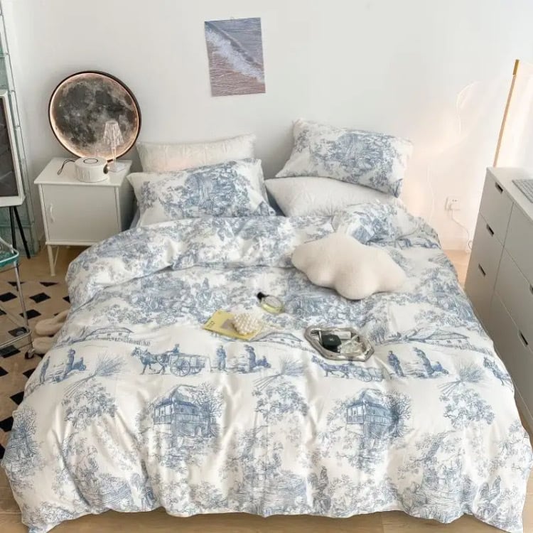 ヴィンテージ風コットンベッドリネンセット34191