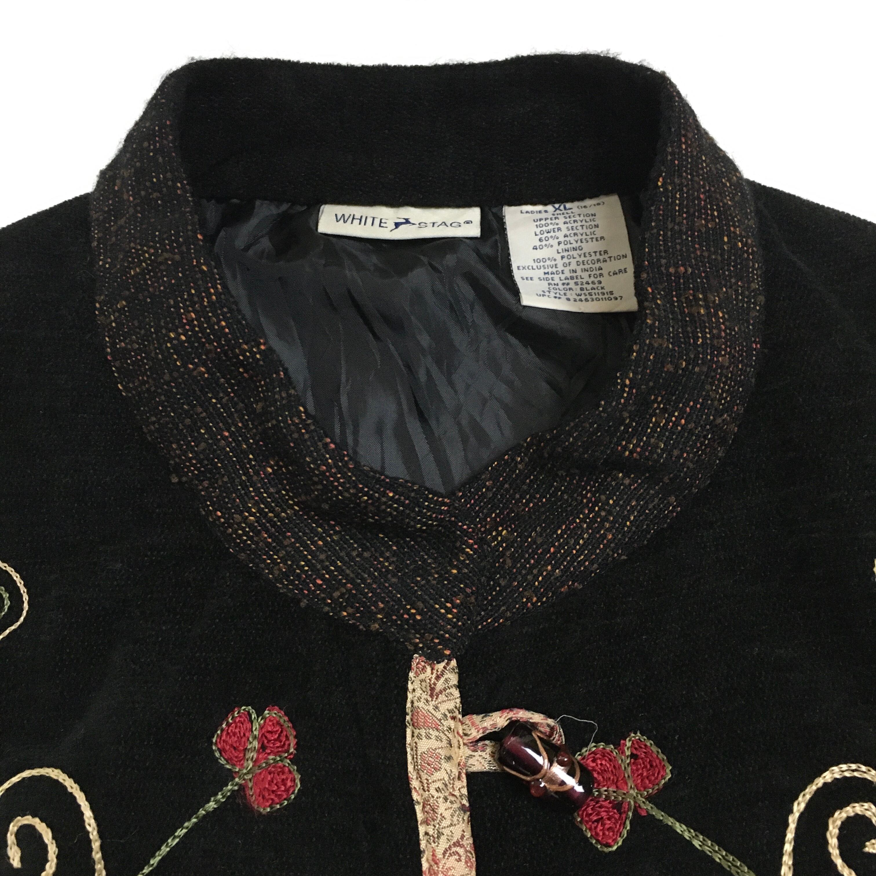 チャイナ風ジャケット 90年代古着 ジャケット エスニック 個性派 奇抜 総柄 花柄刺繍 チャイナボタン メンズxl相当 ユニセックス チャイナジャケット ハイカラ倉庫 チャイナ風ジャケット 90年代古着 ジャケット エスニック 個性派 奇抜 総柄 花柄刺繍 チャイナボタン メンズxl相当 ユニセックス チャイナジャケット ハイカラ倉庫