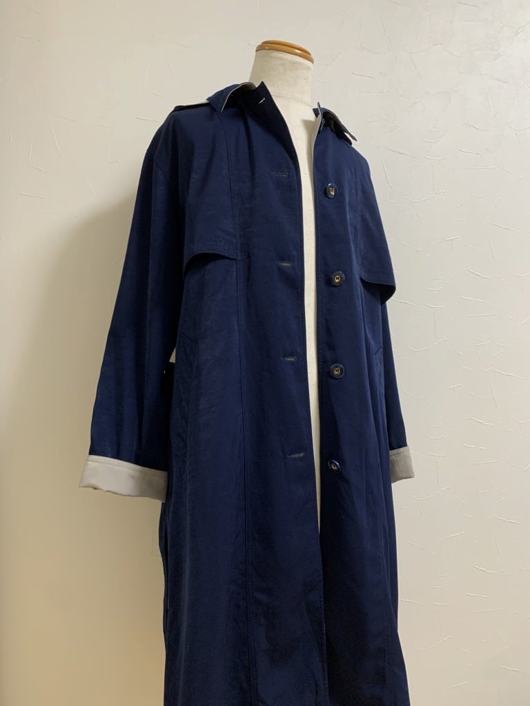 1980～90's Bi-Color 2way Design Long Coat