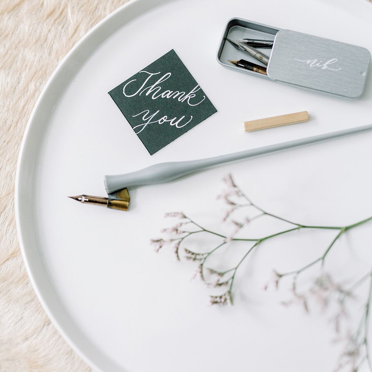 手書き thank you カード 【スクエア】 | studio rose