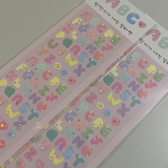 nuruhi 〔アルファベットステッカー〕