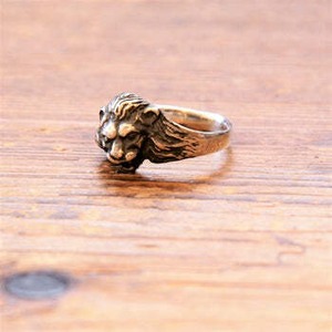 TAHOE Lion Mask Ring 　アンティーク　シルバーリング